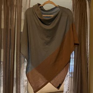 Cashmere With Wool Blend Hand Made in Nepal Poncho